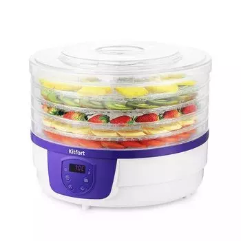 Сушка для фруктов и овощей Kitfort КТ-1929 5под. 250Вт белый