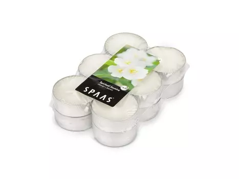 Свеча АРОМА ГИЛЬЗА 12шт жасмин (4.5ч)