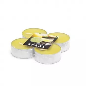 Свеча АРОМА МАКСИ ЧАЙНЫЕ 4шт Южный цитрус (10ч) SPAAS