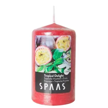 Свеча АРОМА СТОЛБИК 6/10см Тропический восторг (25ч)