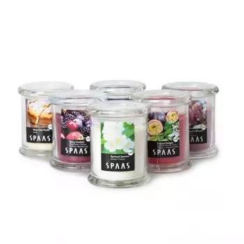 Свеча в стакане АРОМА ПРЕМИУМ 9/11см 60ч в ассортименте SPAAS