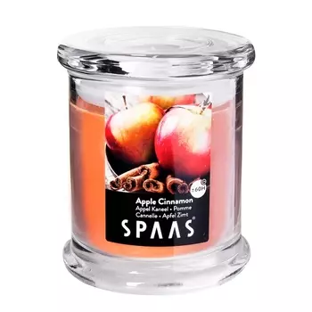 Свеча в стакане АРОМА ПРЕМИУМ Яблоко с корицей 9/11см (60ч)