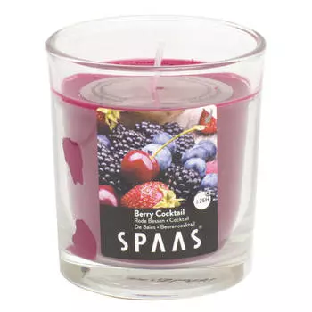 Свеча в стакане Ягодный коктейль (25ч)