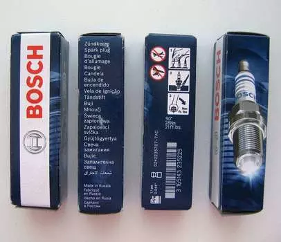 Свеча зажигания BOSCH 0242235707, (WR7DCX+), 1шт.