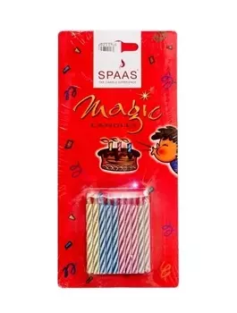 Свечи в торт 3штх10шт МАГИЧЕСКИЕ SPAAS