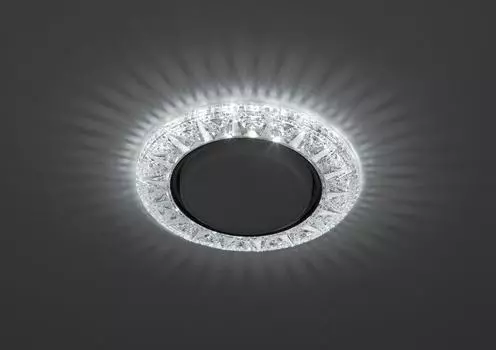 Светильник DK LD22 SL/WH декор cо светодиодной подсветкой Gx53 прозр. ЭРА Б0029625