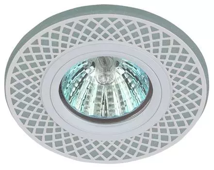 Светильник DK LD42 WH/WH декор cо светодиодной подсветкой MR16 бел./бел. ЭРА Б0037380