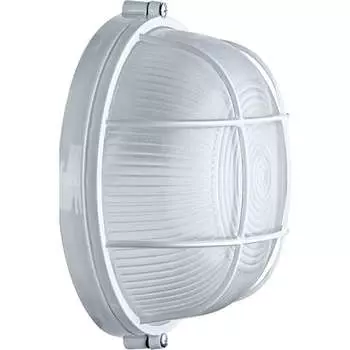 Светильник ЛОН 94 803 NBL-R2-60-E27/WH 1х60Вт E27 IP54 (аналог НПБ 1302 бел. круг с решеткой 60Вт) Navigator 94803