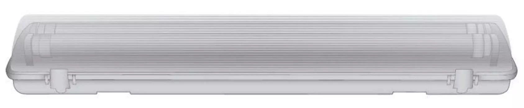 Светильник светодиодный LML-0405-12 С01 корпус под LED 2х18Вт IP65 220В 120см линейный Ultraflash 12281