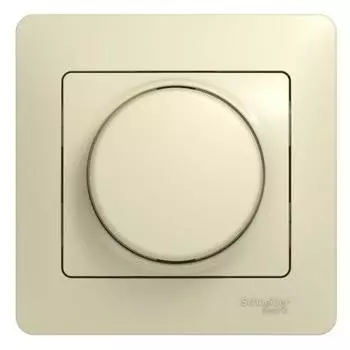 Светорегулятор (диммер) СП Glossa 300Вт Glossa поворот. в сборе беж. SchE GSL000234