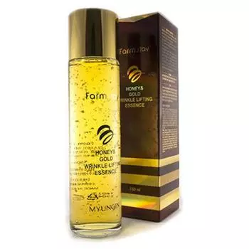 Сыворотка с экстрактом мёда и золотом FarmStay Honey &amp; Gold Wrinkle Lifting Essence, 150мл