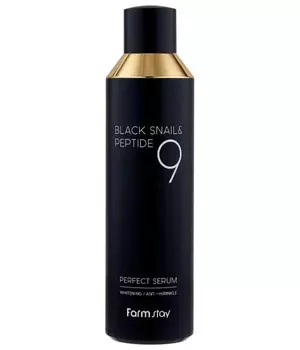 Сыворотка с муцином чёрной улитки и пептидами FarmStay Black Snail &amp; Peptide Perfect Serum, 120ml