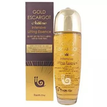 Сыворотка с муцином улитки FarmStay Gold Escargot Noblesse Intensive Lifting Essence, 150мл