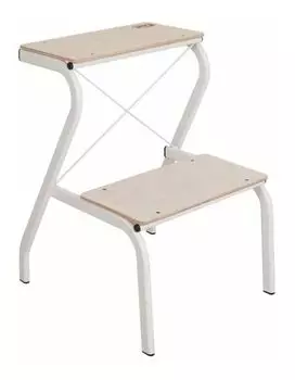 Табурет-стремянка "Конёк".(45*42*56 )см ЗМИ белый арт.277 Б