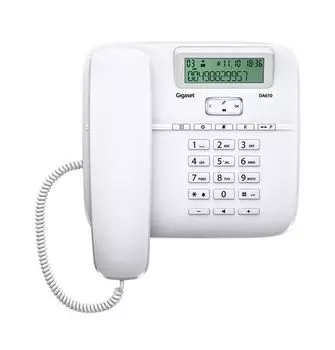 Телефон проводной Gigaset DA610 белый