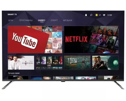 Телевизор Harper 50"50Q850TS черный