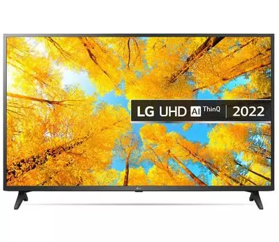 Телевизор LG 55" 55UQ75006LF.ARUB черный