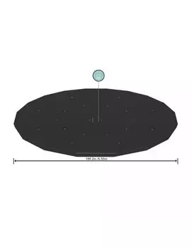 Тент (ПВХ) для бассейна 549 см Bestway 58039