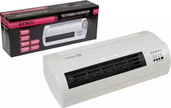 Тепловентилятор Engy N11 настенный, 2000Вт, ПДУ