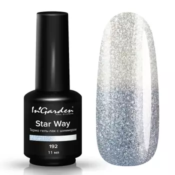 Термо гель-лак с шиммером InGarden Star Way № 192, 11 мл.