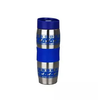 Термокружка Alpenkok Олени AK-04023A Blue 400 мл