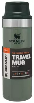 Термокружка Stanley Classic One hand 2.0 (0,47 литра), зеленая