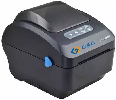 Термопринтер G&amp;G GG-AT-80DW-W (для печ.накл.) стационарный черный
