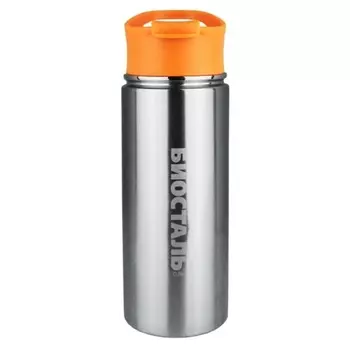 Термос Biostal Спорт NHF-500 0,5 л стальной/оранжевый