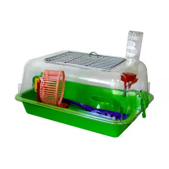 Террариум малый с метал. дверкой с комплектацией прозрачный 33*24*15 см