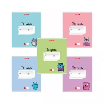 Тетрадь 18 л. BRAUBERG линия, обложка картон, "МЯУ", 403581 (40 шт.)