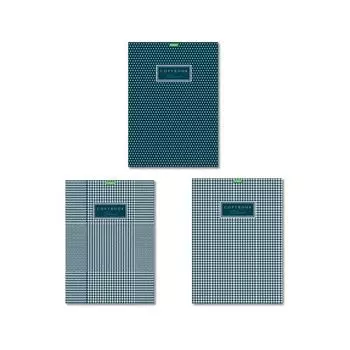 Тетрадь, А4, 80 л., HATBER ECO, скоба, клетка, обложка картон, Classic (3 вида), 80Т4C3, (12 шт.)