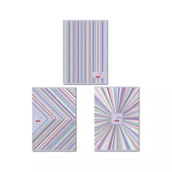 Тетрадь А4, 96 л., HATBER, скоба, клетка, обложка картон, Gentle design (3 вида), 96Т4В3, (10 шт.)