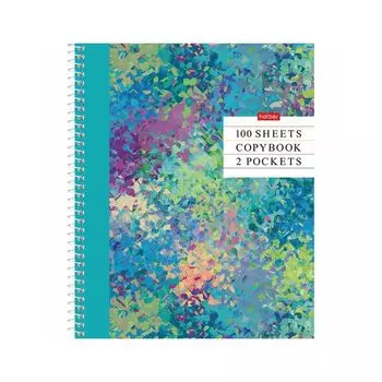 Тетрадь А5 100 л. HATBER спираль, клетка, глянцевый лак, карман, "Stylish book", 100Ткм5В1сп_22047 (12 шт.)