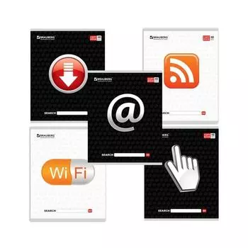 Тетрадь А5, 48 л., BRAUBERG ЭКО, линия, обложка картон, В СЕТИ, 401898, (30 шт.)