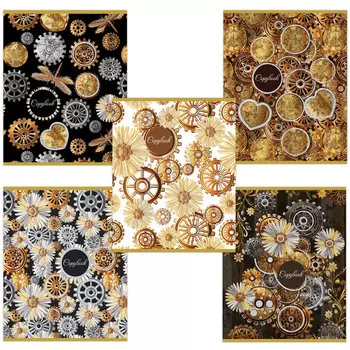 Тетрадь А5, 48 л., BRAUBERG, клетка, блестки, МЕХАНИЗМЫ, 403052, (20 шт.)