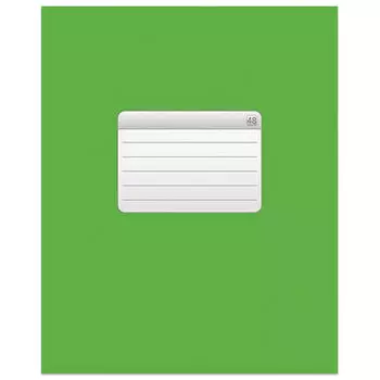 Тетрадь А5, 48 л., HATBER VK, скоба, клетка, обложка картон, ТЕТРАДЬ - ЗЕЛЕНАЯ (1 вид), 48Т5C1_12535, T158869, (40 шт.)