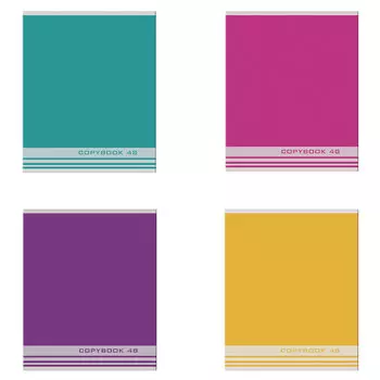 Тетрадь А5, 48 л., STAFF, клетка, офсет №2, обложка картон, ОДНОТОННАЯ, 402322, (100 шт.)