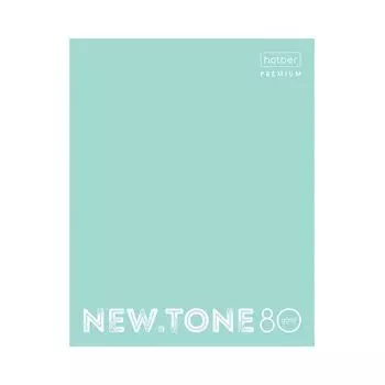 Тетрадь А5 80 л. HATBER Premium скоба, клетка, глянцевая ламинация, "NEWtone PASTEL Мята", 80Т5лA1_05039 (18 шт.)