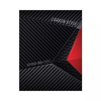 Тетрадь на кольцах А5 (175х220 мм), 160 л., матовая ламинация, клетка, HATBER, "CarbonStyle", T389935, 160ТК5В1_14359