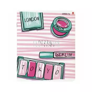 Тетрадь предметная GIRLS ONLY 48л., Soft Touch, фольга, ГЕОГРАФИЯ, клетка, АЛЬТ, 7-48-1102/07 (20 шт.)