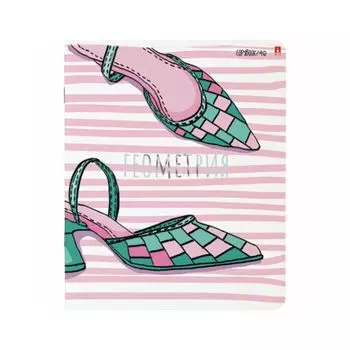 Тетрадь предметная GIRLS ONLY 48л., Soft Touch, фольга, ГЕОМЕТРИЯ, клетка, АЛЬТ, 7-48-1102/05 (20 шт.)