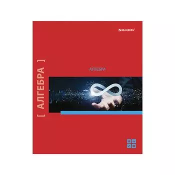 Тетрадь предметная NAVIGATOR 48л, выборочный лак, АЛГЕБРА, клетка, подсказ, BRAUBERG (20 шт.)