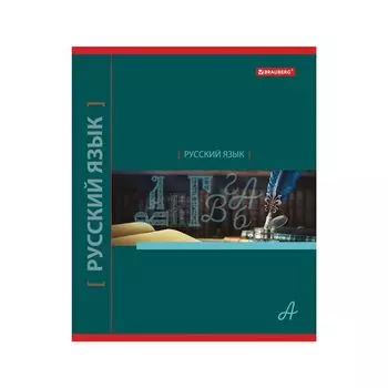 Тетрадь предметная NAVIGATOR 48л, выборочный лак, РУССКИЙ ЯЗЫК, линия, подсказ, BRAUBERG (20 шт.)