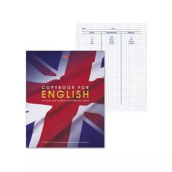 Тетрадь-словарик, 48 л., А5, HATBER, для записи английских слов, Английский флаг, 48T5B5 10697, T105221, (20 шт.)