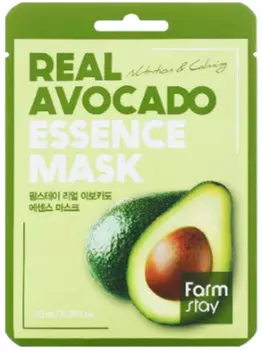 Тканевая маска для лица с экстрактом авокадо FarmStay Real Avocado Essence Mask, 23ml