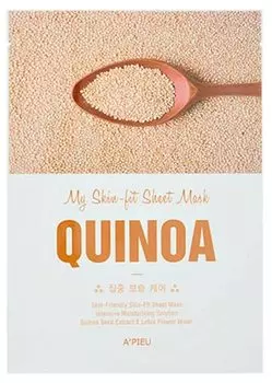 Tканевая маска для лица с экстрактом киноа A'PIEU My Skin-Fit Sheet Mask Quinoa