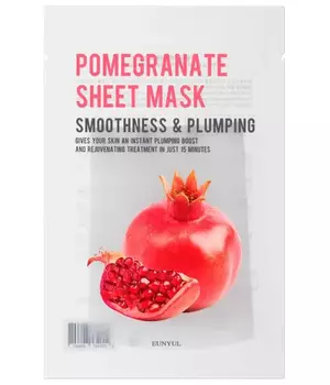Тканевая маска с экстрактом граната, 22мл, EUNYUL EUNYUL Purity Pomegranate Sheet Mask, 22ml