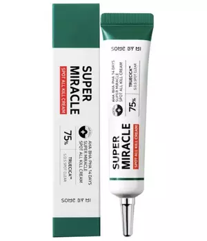 Точечный крем для проблемной кожи с AHA BHA кислотами AHA.BHA.PHA 14DAYS Super miracle Spot All Kill Cream