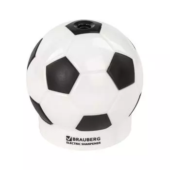 Точилка электрическая BRAUBERG Football, питание от 4 батареек АА, доп. сменное лезвие