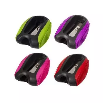 Точилка BRAUBERG "Space Neon", пластиковая, корпус ассорти, 228434 (36 шт.)